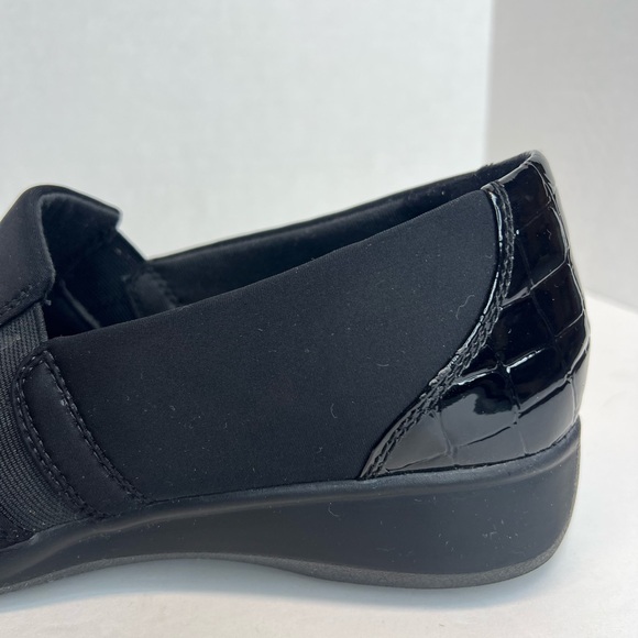 Clarks Collection Gael Rex Black Croc Print Loafer Shoes 26102169 Size 10M XLNT - Picture 9 of 14